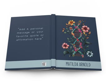 PERSONALIZED GENETIC COUNSELOR Journal Notebook, Customized Geneticist Graduation Gift, Genetics Degree, Dna Scientist, Student Biologist
