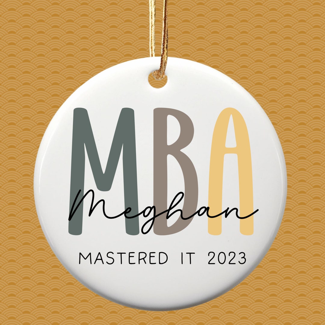 MBA Ornament Mba Graduation Gift Mba Graduation Gifts Etsy