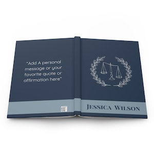 PERSONALIZED LAW STUDENT Lawyer Graduation Journal Notebook, Bar Exam Gifts, Custom Law Degree Gift, School, Solicitor, Barrister, Attorney