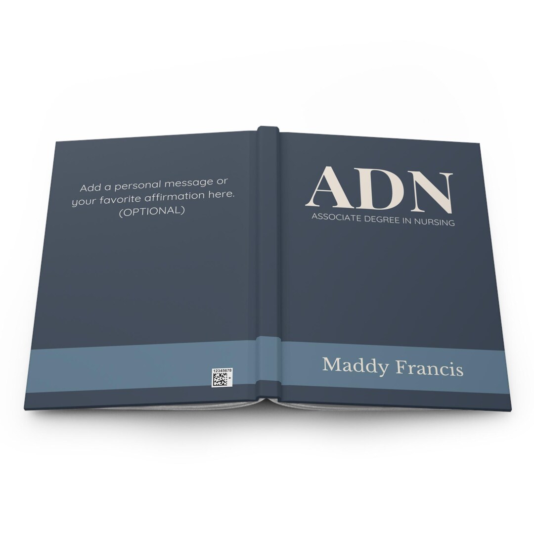 Notebook Associate Personalized ADN Nursing Graduation Journal Notebook | Associate Degree ...