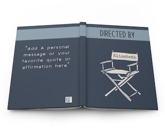 PERSONALIZED DIRECTOR Journal Notebook, Customized Film Movie Theater Drama Teacher Director Graduation Gift High School Musical, Music Play