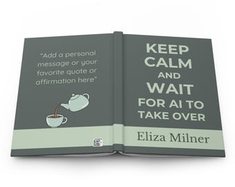 Personalized AI Notebook Journal, Artificial Intelligence,  Funny gift for Programmers, Computer Engineers, Data Scientists, Conspiracy