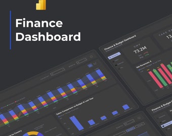 Plantilla de panel de Power BI para finanzas/controlador financiero