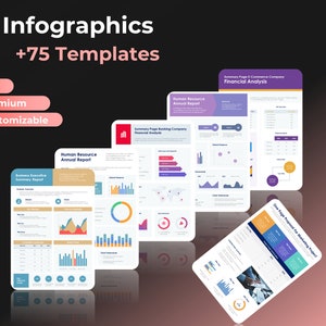 Infographic Template Bundle | +75 Infographics to choose from | Google Slides | PowerPoint | HD Design | Infographic Design | Infographics