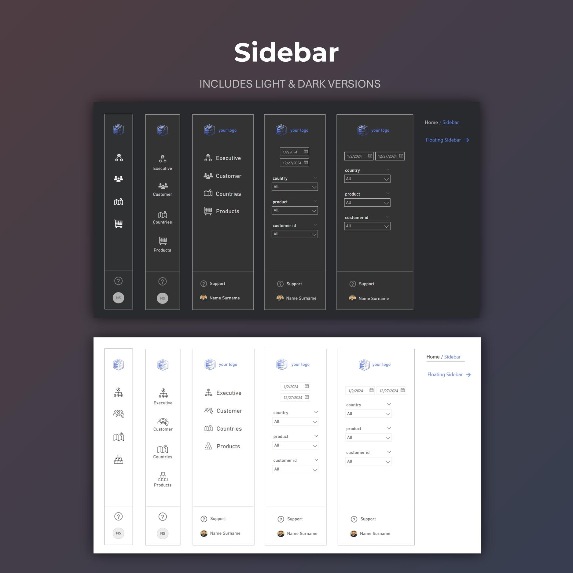 Power BI UX/UI Toolkit | Design Template - Etsy