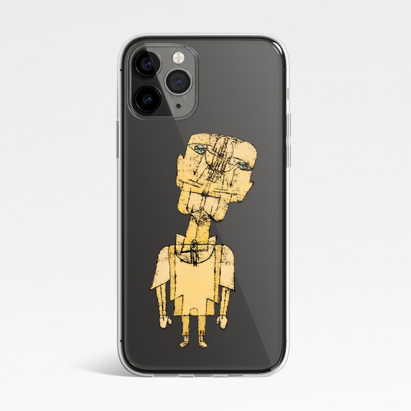 Paul Klee clear phone case Ghost of a Genius, Gespenst eines Genies, Ship from the UK/US/EU