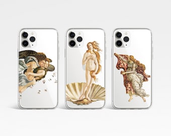 The birth of Venus Clear Phone case, Sandro Botticelli clear phone case, Renaissance art, Ship from the UK/US/EU