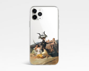 Goya Witches' Sabbath Clear Phone Case: Renaissance Art