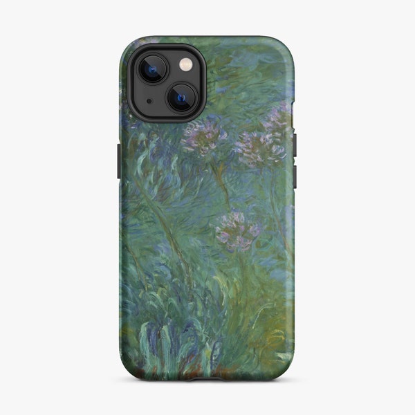 Monet Phone case, Monet Agapanthus flowers Tough Case for iPhone®, Ship from the UK/US/EU