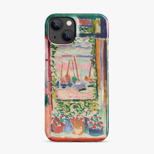 Henri Matisse iPhone case, The Open Window print, La Fenêtre ouverte à collioure Tough Case for iPhone, Samsung, Ship from the UK/US/EU