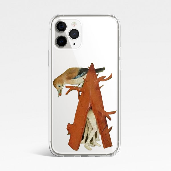 Hieronymus Bosch Phone case, Garden of Earthly Delights, Clear phone case, Renaissance art, Ship from the UK/US/EU