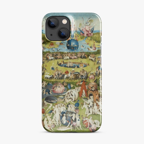 Coque pour portable Hieronymus Bosch, Le Jardin des délices, peinture 1503-1515 Coque résistante ou solide pour iPhone, expédié depuis le Royaume-Uni/les États-Unis/l'UE