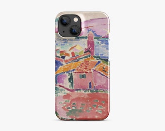 Henri Matisse iPhone case, View of Collioure, Les toits de Collioure, art painting phone case for iPhone, Samsung, Ship from the UK/US/EU