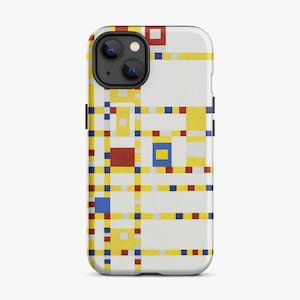 Piet Mondriaan-telefoonhoes, Broadway Boogie Woogie Tough Case voor iPhone®, verzonden vanuit het VK/VS/EU