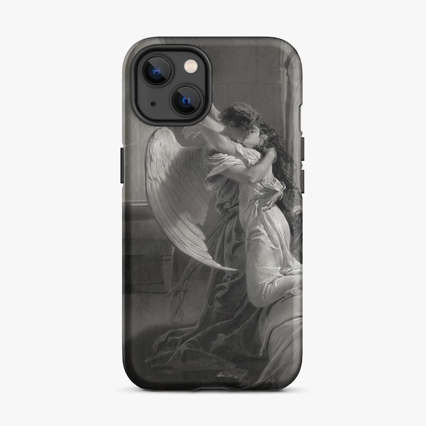 Mihaly von Zichy Impression de coque de téléphone, rencontre romantique c.1864, peinture classique Coque solide pour iPhone, expédié depuis le Royaume-Uni/US/UE