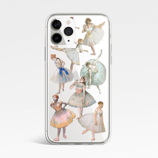Degas Telefonhülle, Ballerina Collage Klare Telefonhülle, Schiff aus Großbritannien / USA / EU