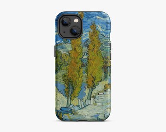 Coque iPhone Van Gogh : oeuvre de deux peupliers
