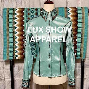Western Showmanship Shirt mit passender Schabracke Showmanship Horsemanship