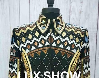 Rhinestone Western Show Jacket: Horsemanship Rodeo Queen Style