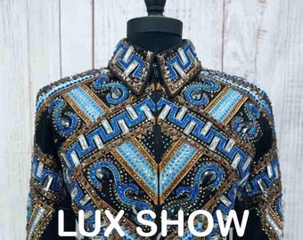 Rodeo Queen Show Jacket, Rhinestone Western Horsemanship Jacket