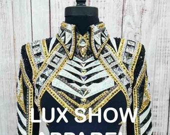 Rhinestone Western Show Jacket: Fitted Horsemanship Apparel