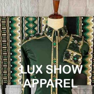 Western Showmanship Shirt mit passender Schabracke Showmanship Horsemanship