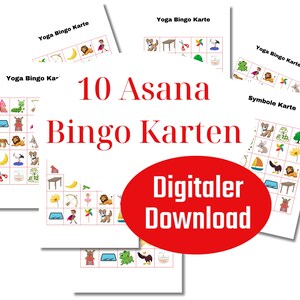 Karten für Kinder | Bingo | Kita Material | Kindergarten | Grundschule | Kinderyoga | Lehrmaterial | Spiele Download zum Ausdrucken