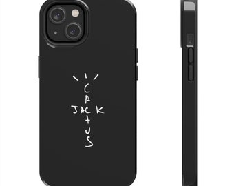 Cactus Jack Travis Scott Logo Zwart Tough iPhone-hoesje