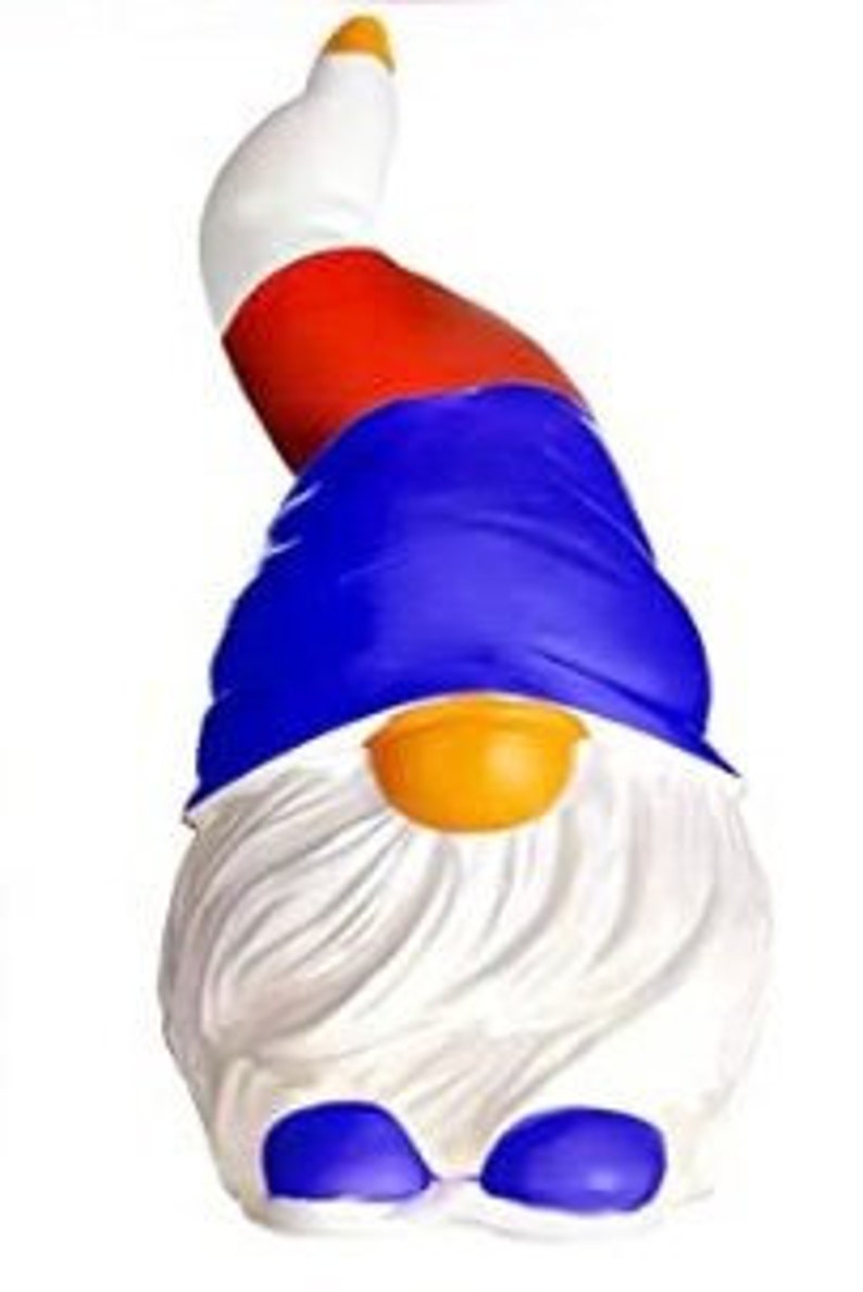 Paint Your Own Garden Gnome Statue, Unpainted Concrete Figurine for