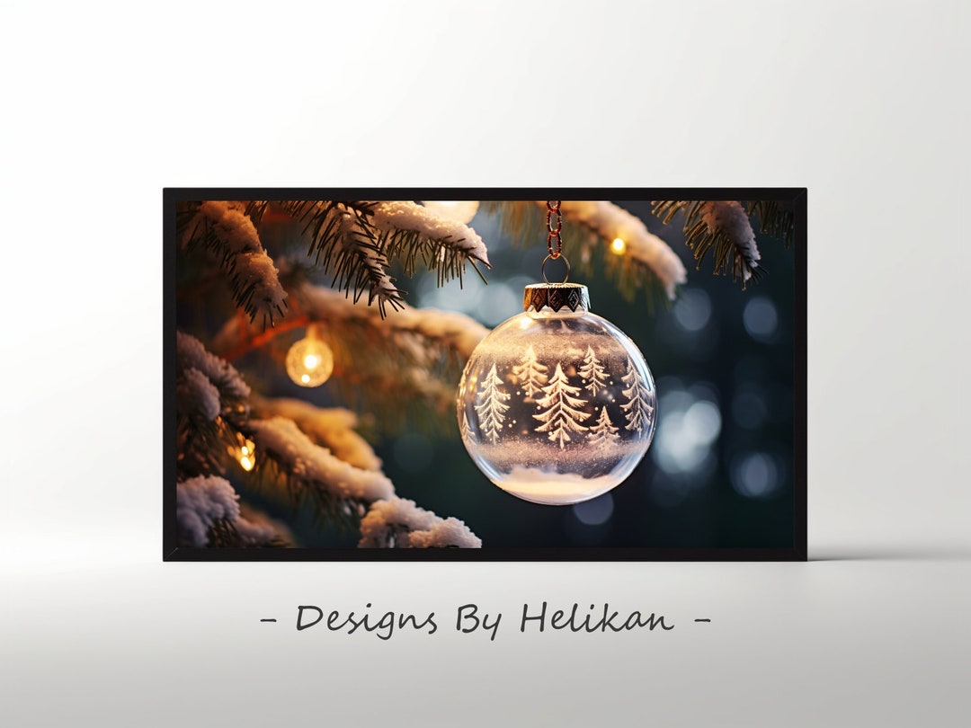 Christmas Bauble Decoration 4k Wallpaper Samsung Frame TV Etsy