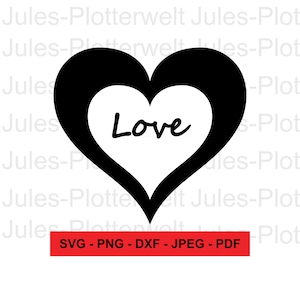 Cuore amore SVG, clipart cuore, clipart amore, modello, Cricut, fratello, download istantaneo, file di taglio, file plotter
