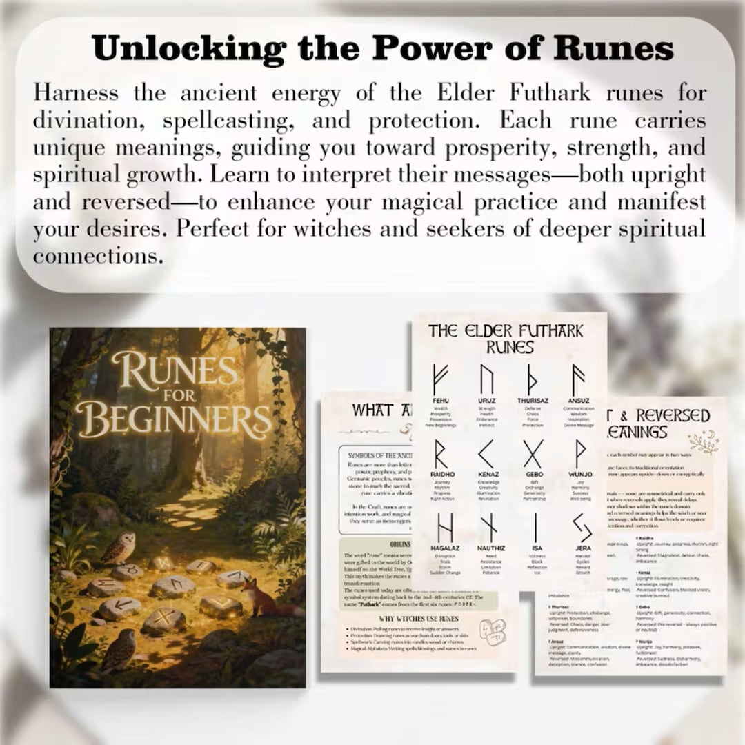 Single Rune Reading DIY 33-page Rune Guide – Instructions for Understanding and Practice ...