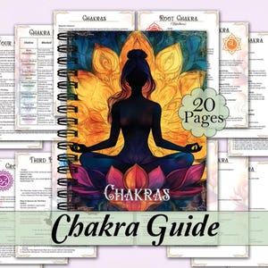 DIY 19 Seiten Chakras  –  Anleitungen zur Nutzung | für Yoga, innere Heilung, Entspannung und Reinigung mit Protokollen