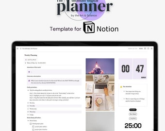 Ultimate Life Planner & Journal - Notion Template for Productivity, Goal Setting, and Habit Tracking