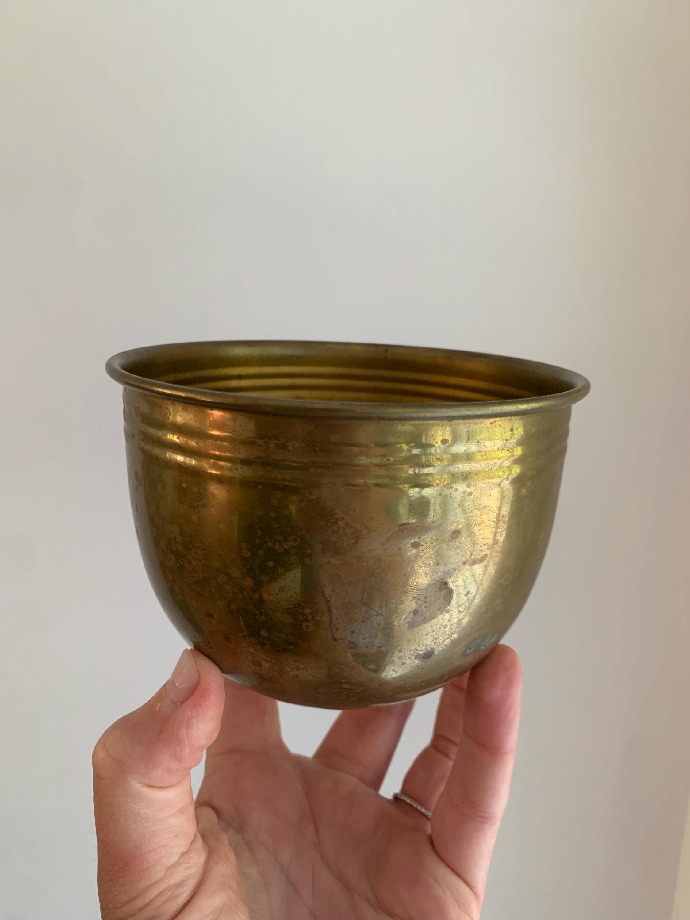 ヴィンテージ MCM 真鍮製小物入れ：装飾ボウル、小型プランター - Etsy