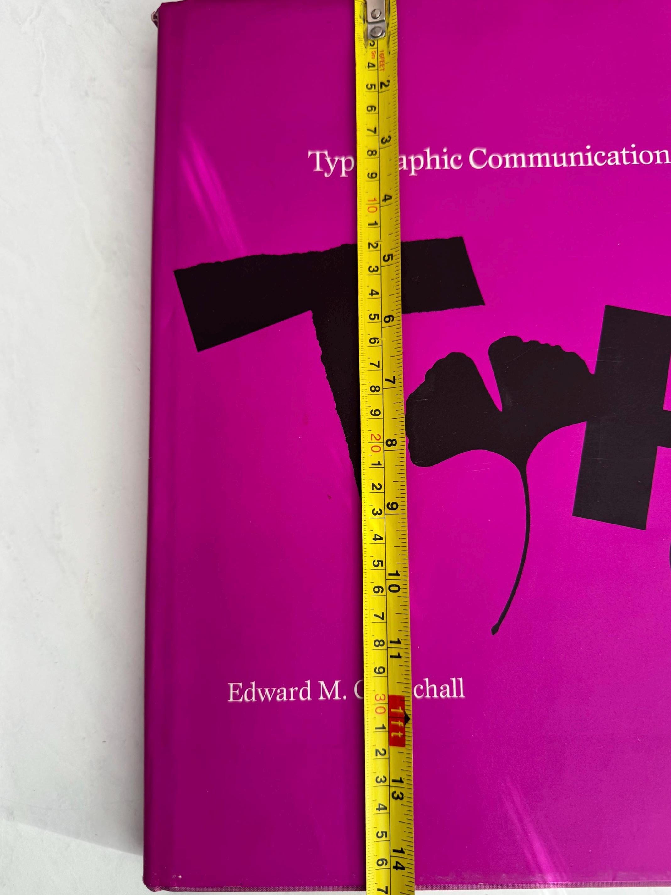 Vintage Graphic Design Book: Typographic Communications Today