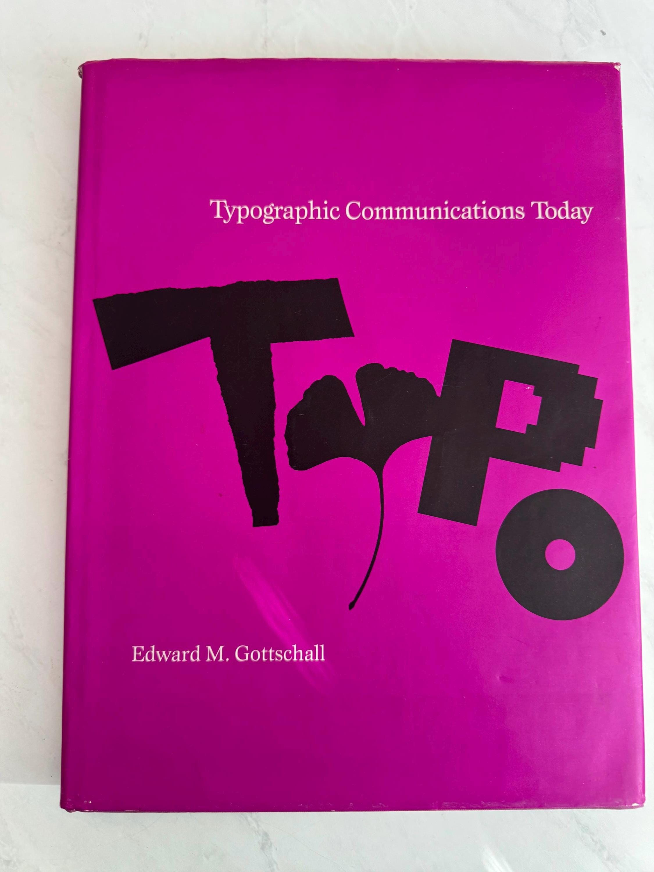 Vintage Graphic Design Book: Typographic Communications Today