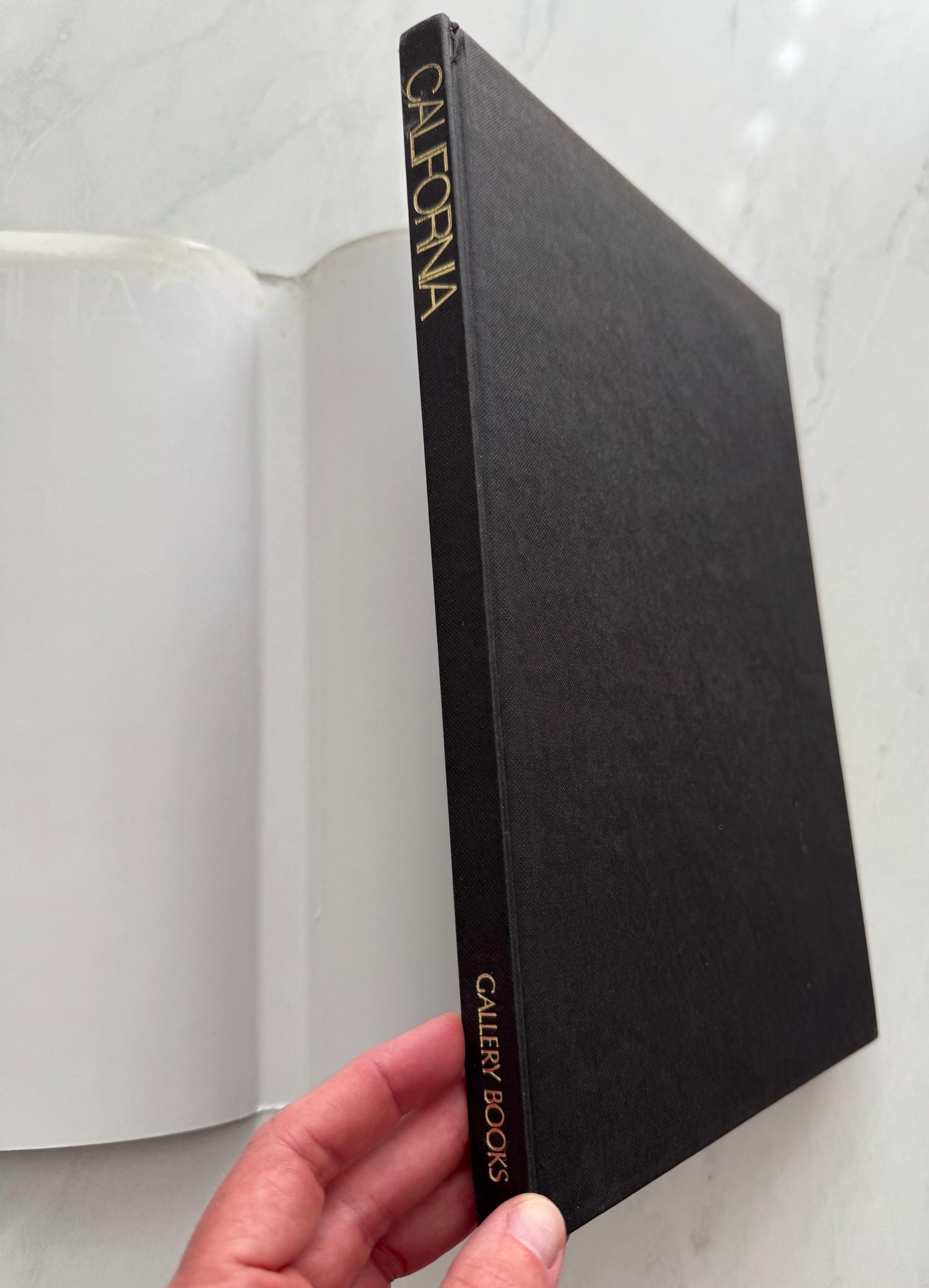 Vintage 1985 California Art Book: Black Cover With Gold Embossed ...