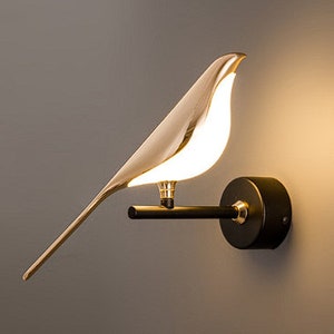 Magpie Bird Wall Sconces Home Indoor Bedside Lights Living Room Bedroom Decor Wall Lamps reative LED Wall Lights Aluminum Alloy