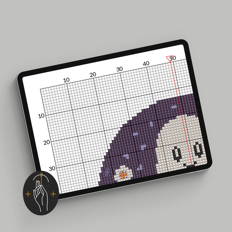 Ghost With Flowers - Cross Stitch Pattern - Easy - Funny - Cute - Small ...