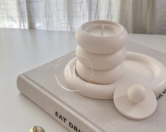 Vegan Candle in Minimalist Container | Scented Candle | Neutral Home Decor | Coconut Wax Candle | Unique gift ideas