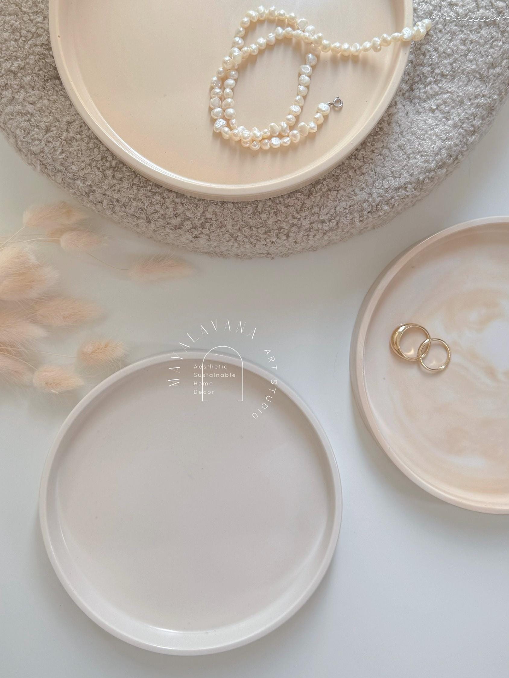 Cuenco De Cerámica Para Llaves Y Dulces - Decoración De Mesa, Forma De Bola Blanca, Regalo Para El Hogar