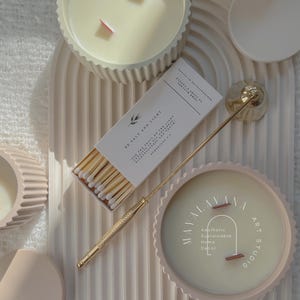 Scented coconut wax candles | premium neutral home decor | Handmade vegan coconut candles with wood wick | gift ideas