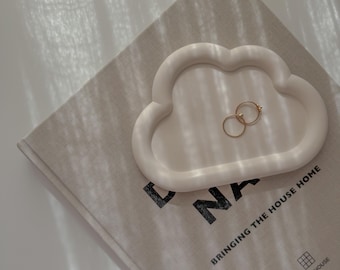 Cloud tray, Jewelry Plate, Minimalist Home Decor, Scandi Style, Nursery Decor, Neutral Interior Accessories, Gift Idea for any occasion