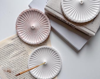 Quemador de incienso, soporte ondulado para varillas de incienso, bandeja para varillas aromáticas, idea de regalo para profesor de yoga