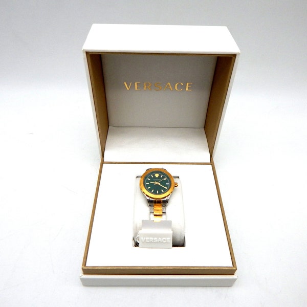 Orologio da polso Versace Hellenyum donna, verde oro movimento al quarzo. Fabrication suisse