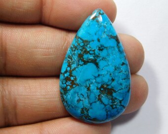 Amazing Quality Blue Turquoise Gemstone Blue Turquoise Cabochon Blue Turquoise Loose Stone For Jewelry Making Loose Stone 50 Cts.