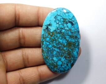 Amazing Quality Blue Turquoise Gemstone Blue Turquoise Cabochon Blue Turquoise Loose Stone For Jewelry Making Loose Stone 204 Cts.