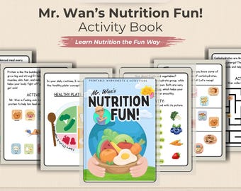 Arbeitsblätter zur Lebensmittelgruppe für Vorschulkinder: Ernährungsaktivitäten für Kinder (PDF + Canva-Vorlage