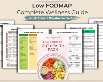 Low FODCAP Gut Gesundheit Ratgeber | Meal Plan + Food List (Druckbare PDF)